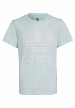 Adidas Originals TREFOIL TEE UNISEX - Print T-shirt - Almost Blue/white