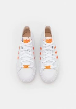 Adidas Originals NIZZA PLATFORM MID HER VEGAN - High-top Trainers - Footwear White/semi Impact Orange/bliss Orange -Adidas Originals Shop 4061d48c0b324b7c9ef4dcf6f4c6e238