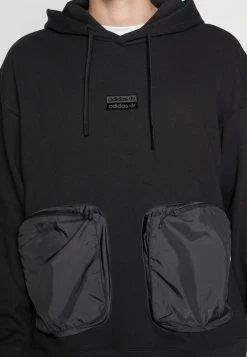 Adidas Originals HOODY - Sweatshirt - Black -Adidas Originals Shop 4077f6625cca458784d4b5b46d49ad51