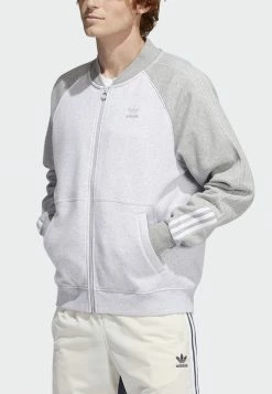 Adidas Originals Bomber Jacket - Grey -Adidas Originals Shop 4113b4887f37405082e96193b0da86e7