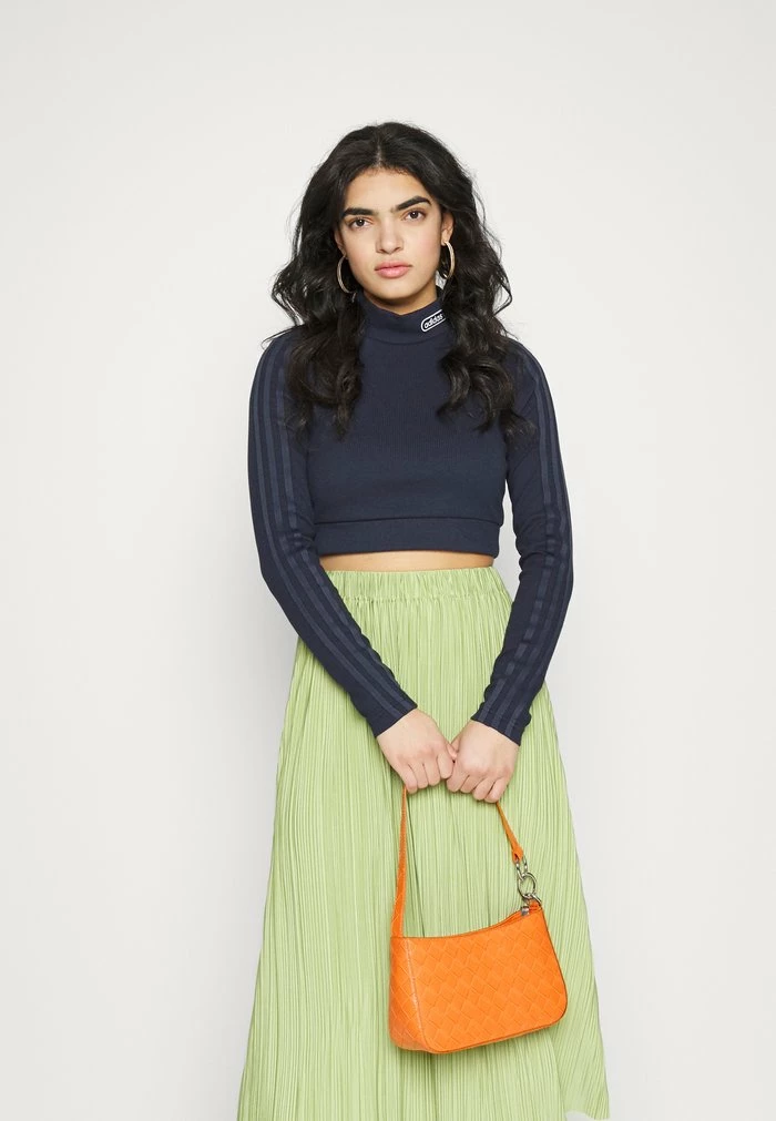 Adidas Originals CROPPED - Long Sleeved Top - Legend Ink 4 Adidas Originals CROPPED - Long Sleeved Top - Legend Ink - Image 4