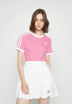 Adidas Originals 3 STRIPES TEE - Print T-shirt - Bliss Pink
