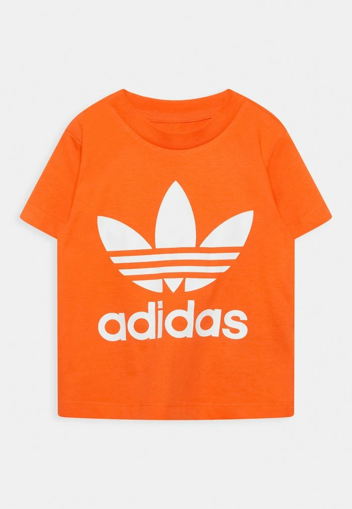 Adidas Originals TREFOIL TEE UNISEX - Print T-shirt - Semi Impact Orange 1 Adidas Originals TREFOIL TEE UNISEX - Print T-shirt - Semi Impact Orange