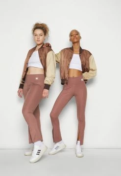 Adidas Originals OPEN HEM TIGHTS - Leggings - Trousers - Quiet Crimson -Adidas Originals Shop 44112f76ed5e45ef93eba74c978082a1