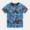 Adidas Originals Print T-shirt - Pulse Blue/carbon/black/bliss Pink
