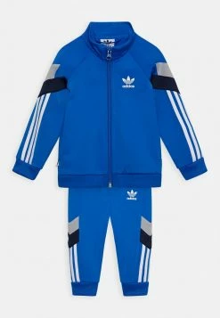 Adidas Originals TRACKSUIT UNISEX SET - Training Jacket - Blue/night Indigo/silver