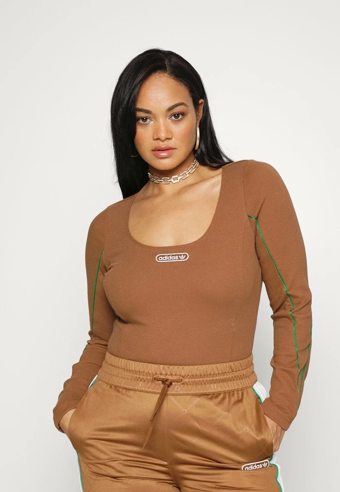 Adidas Originals BODY - Long Sleeved Top - Wild Brown 6 Adidas Originals BODY - Long Sleeved Top - Wild Brown - Image 6