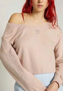 Adidas Originals SLOUCHY CREW - Sweatshirt - Ash Pearl -Adidas Originals Shop 48869272eaff4fd09b1b8f9ba4ab551a