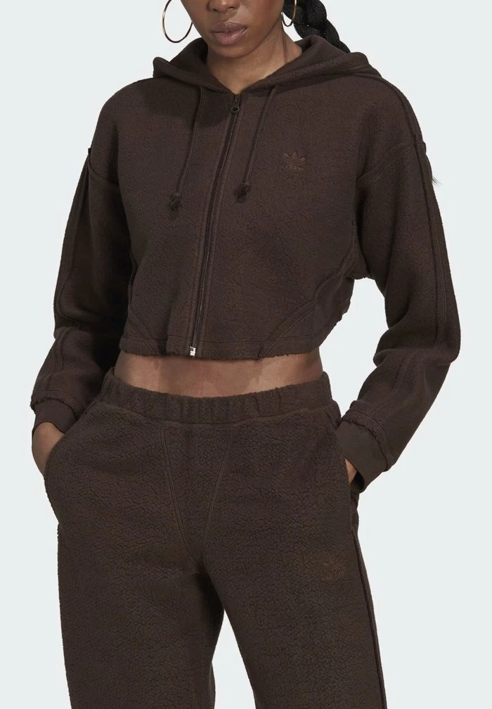 Adidas Originals FULL ZIP - Zip-up Sweatshirt - Dark Brown 5 Adidas Originals FULL ZIP - Zip-up Sweatshirt - Dark Brown - Image 5