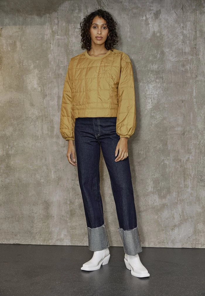 Adidas Originals QUILTED - Sweatshirt - Golden Beige 1 Adidas Originals QUILTED - Sweatshirt - Golden Beige