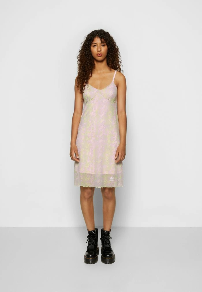 Adidas Originals SNAKE DESS - Day Dress - Clear Pink 2 Adidas Originals SNAKE DESS - Day Dress - Clear Pink - Image 2