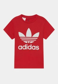 Adidas Originals TREFOIL TEE UNISEX - Print T-shirt - Vivid Red/white