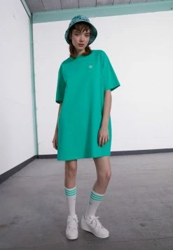 Adidas Originals TEE DRESS - Jersey Dress - Hi-res Green