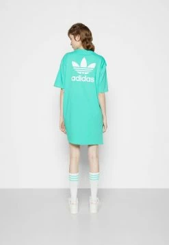 Adidas Originals TEE DRESS - Jersey Dress - Hi-res Green -Adidas Originals Shop 4b33af3b16794e0a86970c306e401586