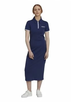 Adidas Originals MIDI ZIP - Jersey Dress - Night Sky