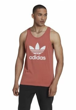 Adidas Originals TREFOIL - Top - Magic Earth/white