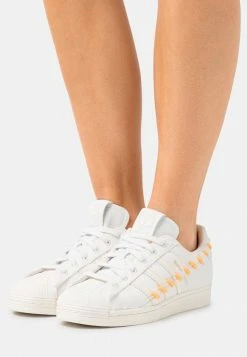 Adidas Originals SUPERSTAR - Trainers - Crystal White/white/flash Orange