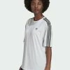 Adidas Originals OVERSIZED ADICOLOR RELAXED - Print T-shirt - White