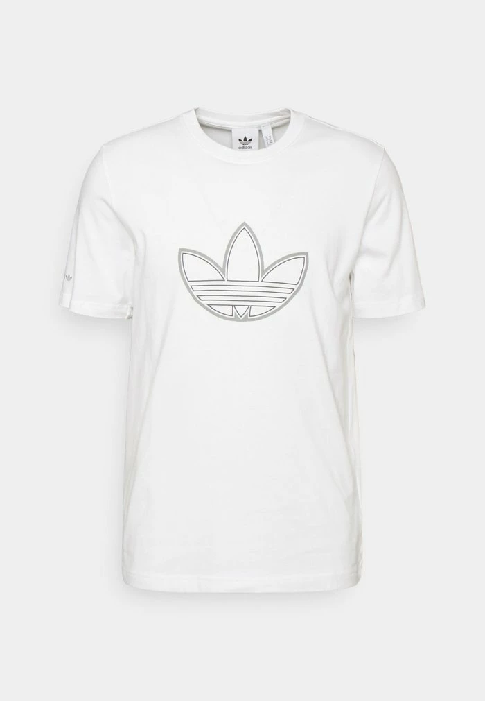 Adidas Originals OUTLINE UNISEX - Print T-shirt - White 1 Adidas Originals OUTLINE UNISEX - Print T-shirt - White
