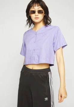 Adidas Originals BASEBALL TEE - Blouse - Light Purple -Adidas Originals Shop 4d2d29d6fc2f4b3c80235321d5a2afc8