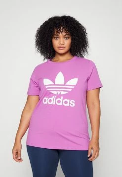 Adidas Originals TREFOIL - Print T-shirt - Semi Pulse Lilac
