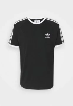 Adidas Originals STRIPES TEE UNISEX - Print T-shirt - Black