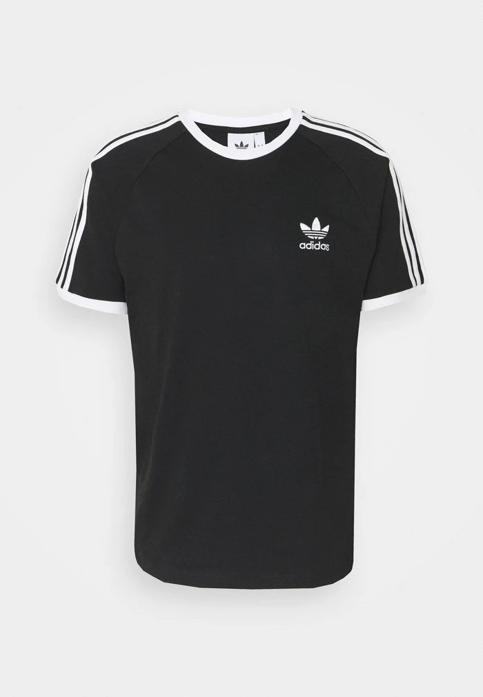 Adidas Originals STRIPES TEE UNISEX - Print T-shirt - Black 1 Adidas Originals STRIPES TEE UNISEX - Print T-shirt - Black