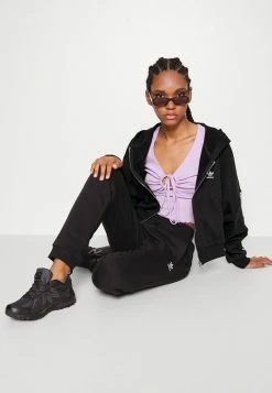 Adidas Originals ZIP HOODIE - Zip-up Sweatshirt - Black -Adidas Originals Shop 5247533a93504fb3bb40698f4fda6d34