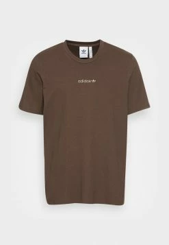 Adidas Originals LOGO TEE - Print T-shirt - Brown -Adidas Originals Shop 52634b1eaf8d4abaaed80939874ae81c