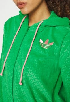 Adidas Originals ZIP HOOD - Zip-up Sweatshirt - Green -Adidas Originals Shop 5288c3fa7dd94a07bb2a4ae00cffd143