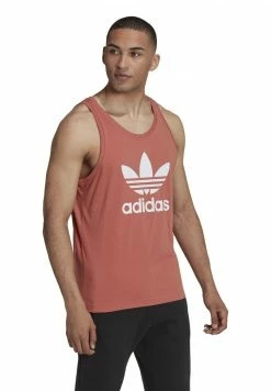 Adidas Originals TREFOIL - Top - Magic Earth/white -Adidas Originals Shop 52fb719297bb413caa8e7696a2438046