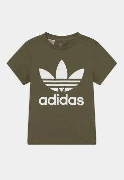 Adidas Originals TREFOIL TEE UNISEX - Print T-shirt - Focus Olive/white
