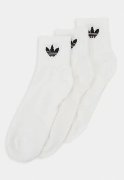 Adidas Originals MID ANKLE 3 PACK UNISEX - Socks - White/black