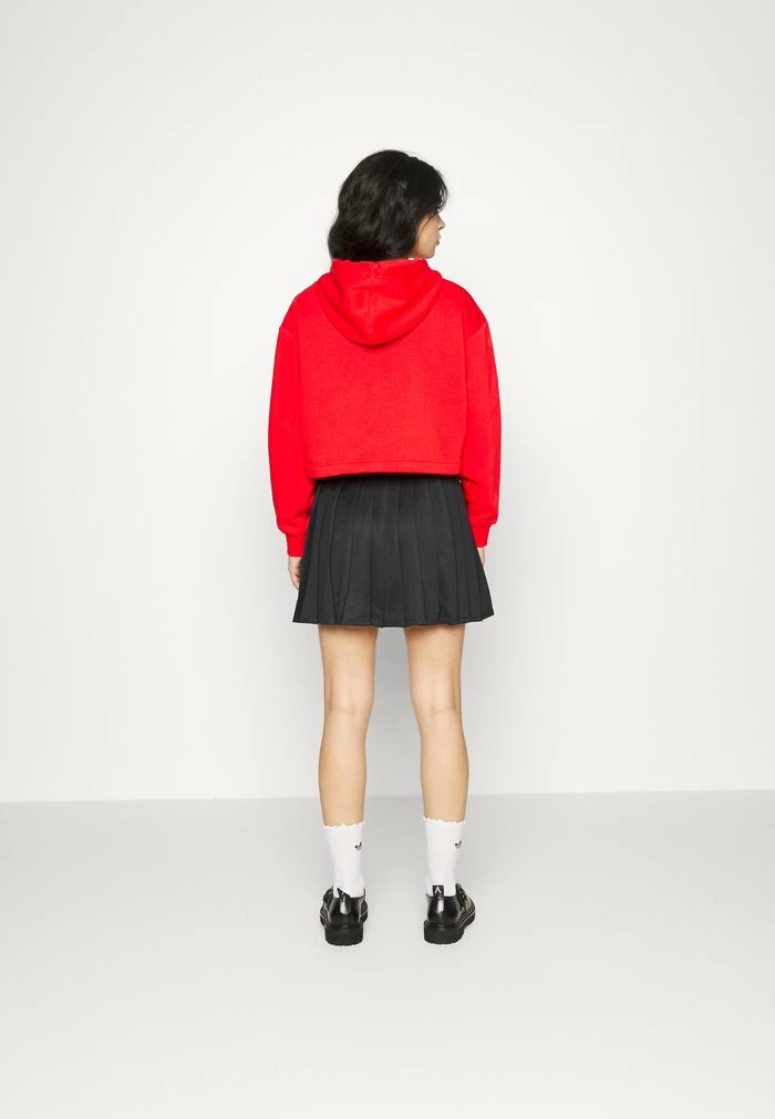Adidas Originals ADICOLOR CLASSICS CROP - Hoodie - Vivid Red 5 Adidas Originals ADICOLOR CLASSICS CROP - Hoodie - Vivid Red - Image 5