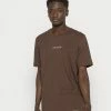 Adidas Originals LOGO TEE - Print T-shirt - Brown