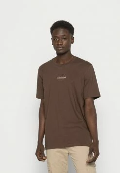 Adidas Originals LOGO TEE - Print T-shirt - Brown