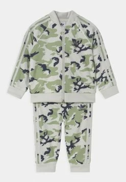 Adidas Originals SET UNISEX - Training Jacket - Orbit Grey/magic Lime/shadow Navy