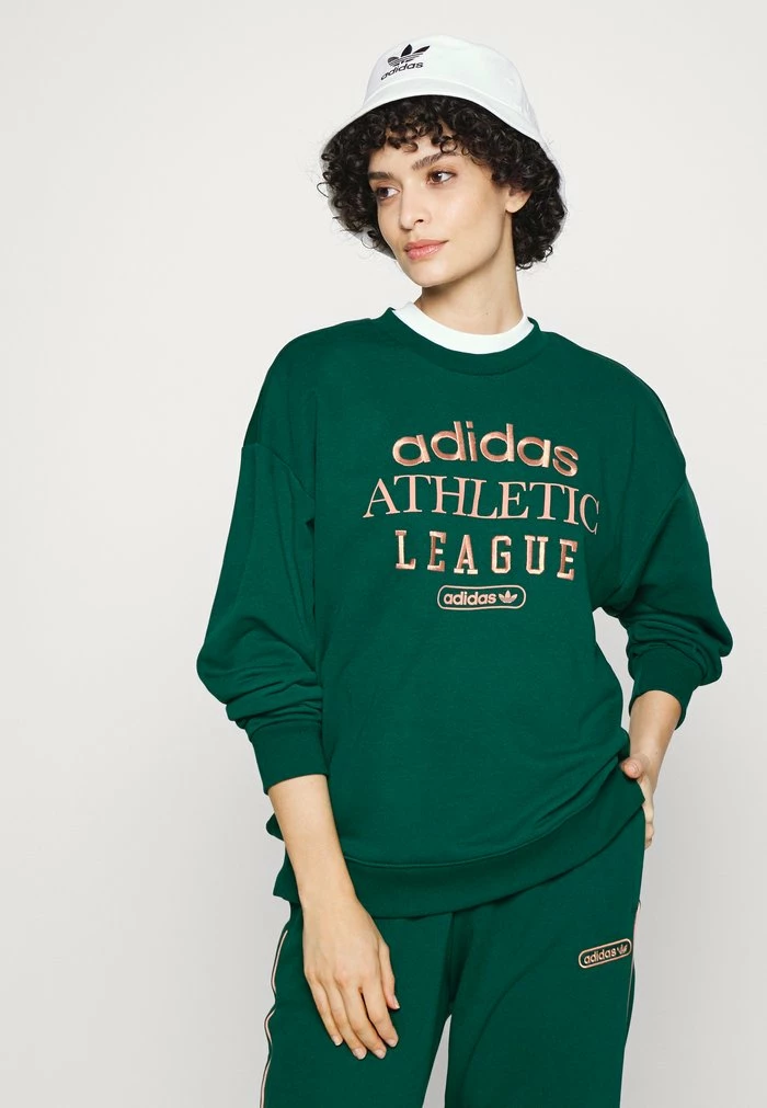 Adidas Originals RETRO LUXURY CREW - Sweatshirt - Collegiate Green 11 Adidas Originals RETRO LUXURY CREW - Sweatshirt - Collegiate Green - Image 11