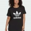 Adidas Originals TREFOIL TEE - Print T-shirt - Black