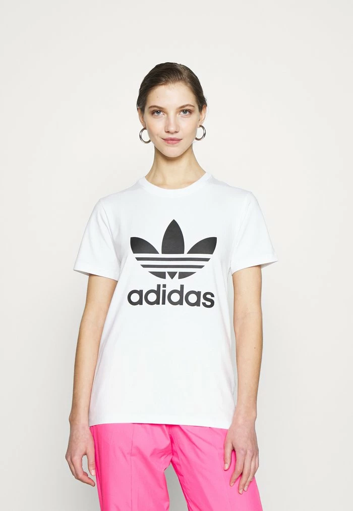 Adidas Originals TREFOIL TEE - Print T-shirt - White 1 Adidas Originals TREFOIL TEE - Print T-shirt - White