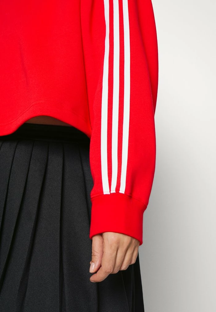 Adidas Originals ADICOLOR CLASSICS CROP - Hoodie - Vivid Red 8 Adidas Originals ADICOLOR CLASSICS CROP - Hoodie - Vivid Red - Image 8