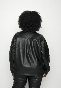 Adidas Originals Faux Leather Jacket - Black -Adidas Originals Shop 5957339c0c1740fca0f6f3f26ab03c18