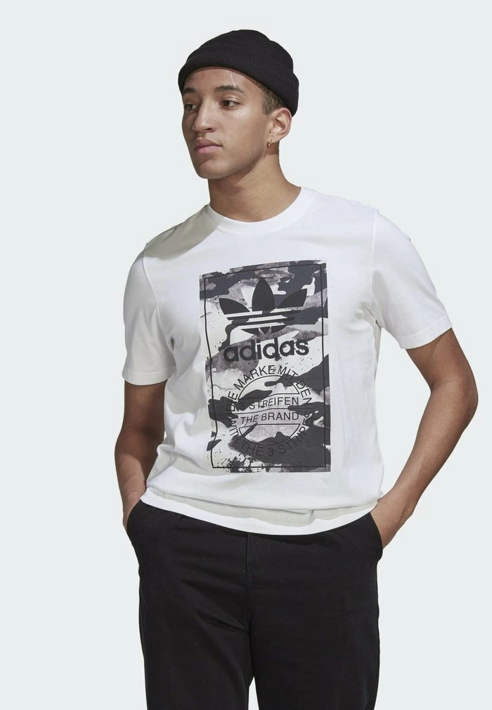 Adidas Originals GRAPHIC CAMOUFLAGE - Print T-shirt - White 1 Adidas Originals GRAPHIC CAMOUFLAGE - Print T-shirt - White
