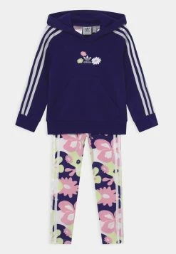 Adidas Originals HOODIE SET - Tracksuit - Legacy Indigo/white/true Pink/almost Lime