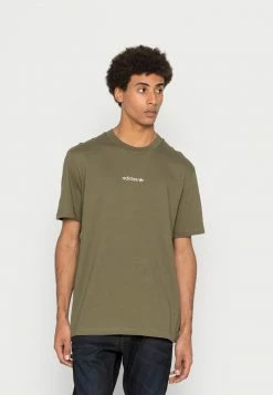 Adidas Originals EDGE SEAM - Basic T-shirt - Khaki