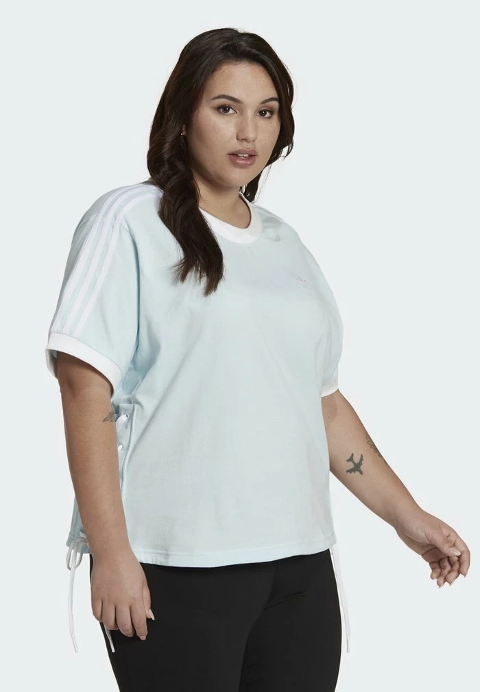 Adidas Originals ALWAYS ORIGINAL LACED PLUS SIZE - Basic T-shirt - Almost Blue 5 Adidas Originals ALWAYS ORIGINAL LACED PLUS SIZE - Basic T-shirt - Almost Blue - Image 5