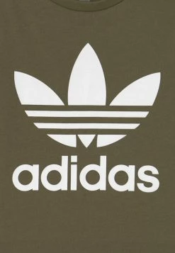 Adidas Originals TREFOIL TEE UNISEX - Print T-shirt - Focus Olive/white -Adidas Originals Shop 5c7f1bcb5751446baf264f2ec071ccd3