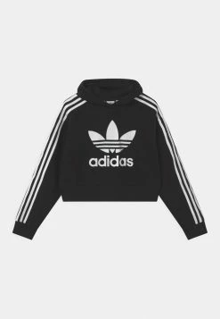 Adidas Originals CROPPED HOODIE - Hoodie - Black/white