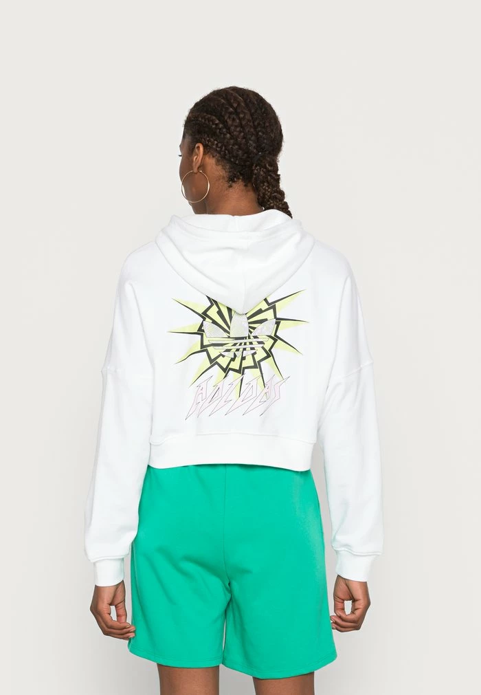 Adidas Originals CROPPED HOODIE - Sweatshirt - White 1 Adidas Originals CROPPED HOODIE - Sweatshirt - White