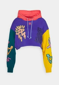 Adidas Originals LOVEUNI CROP - Sweatshirt - Purple/multicolor -Adidas Originals Shop 5da4440a25a547989aad1ace914c5182